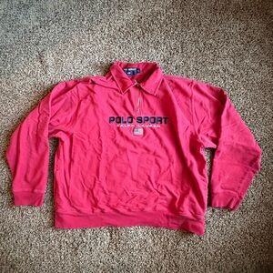 Vintage Polo Sport Ralph Lauren Polo USA Quarter Zip Sweatshirt